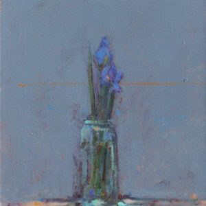 Violets in a Tall Jar