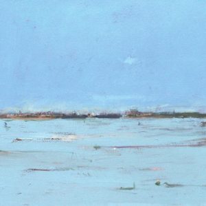 Charleston Harbor with Moon