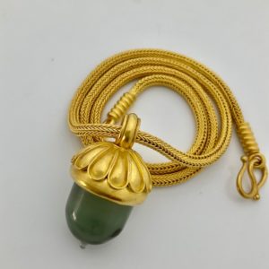 Prasiolite Acorn