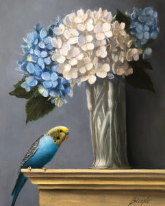 Blue Parakeet Bouquet
