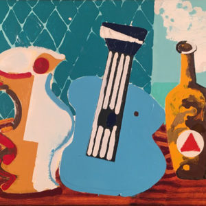 Pitcher, Guitar, and Beer Bottle