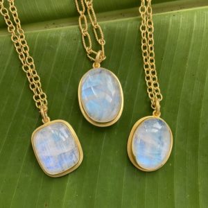 Moonstone Pendant Rectangle