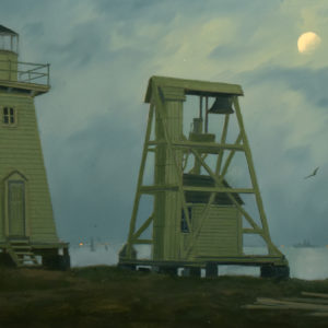 Historic Range Light and Fog Bell on Fort Sumter